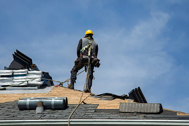 Professional Gutter Installation technician working in New Liberty, KY